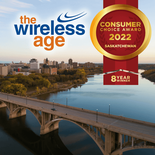 The Wireless Age - 8 Year Consumer Choice Award Winner for Best Cellular Retailer in Saskatchewan!
