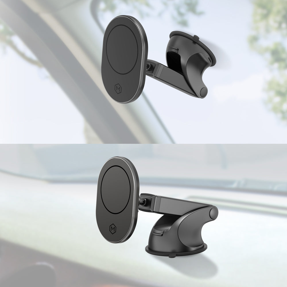 MagSafe Magnetic Mount Car Charger Combo With Vent And Dash Base