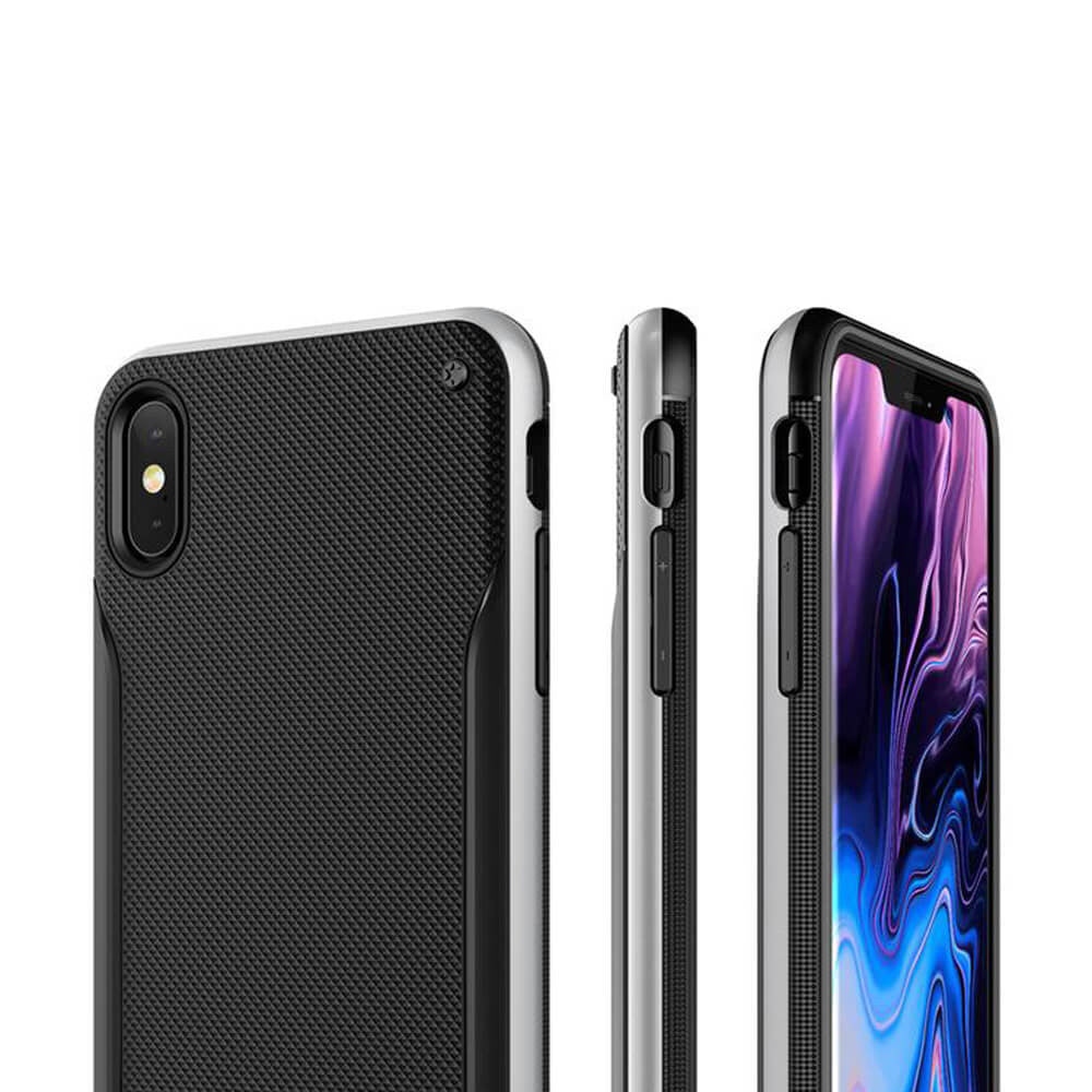 VRS Design High Pro Shield iPhone Xs Max - Steel Silver