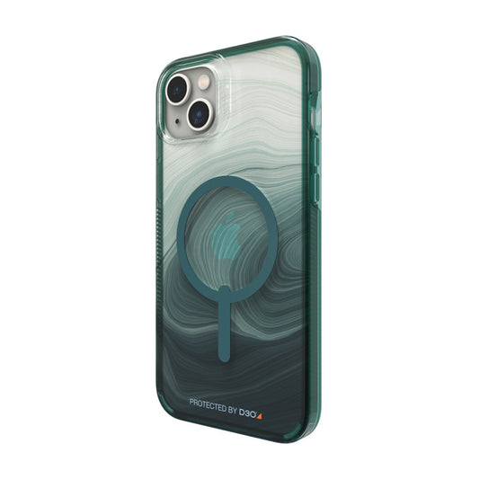 iPhone 14 Plus Milan Snap Green Swirl Case