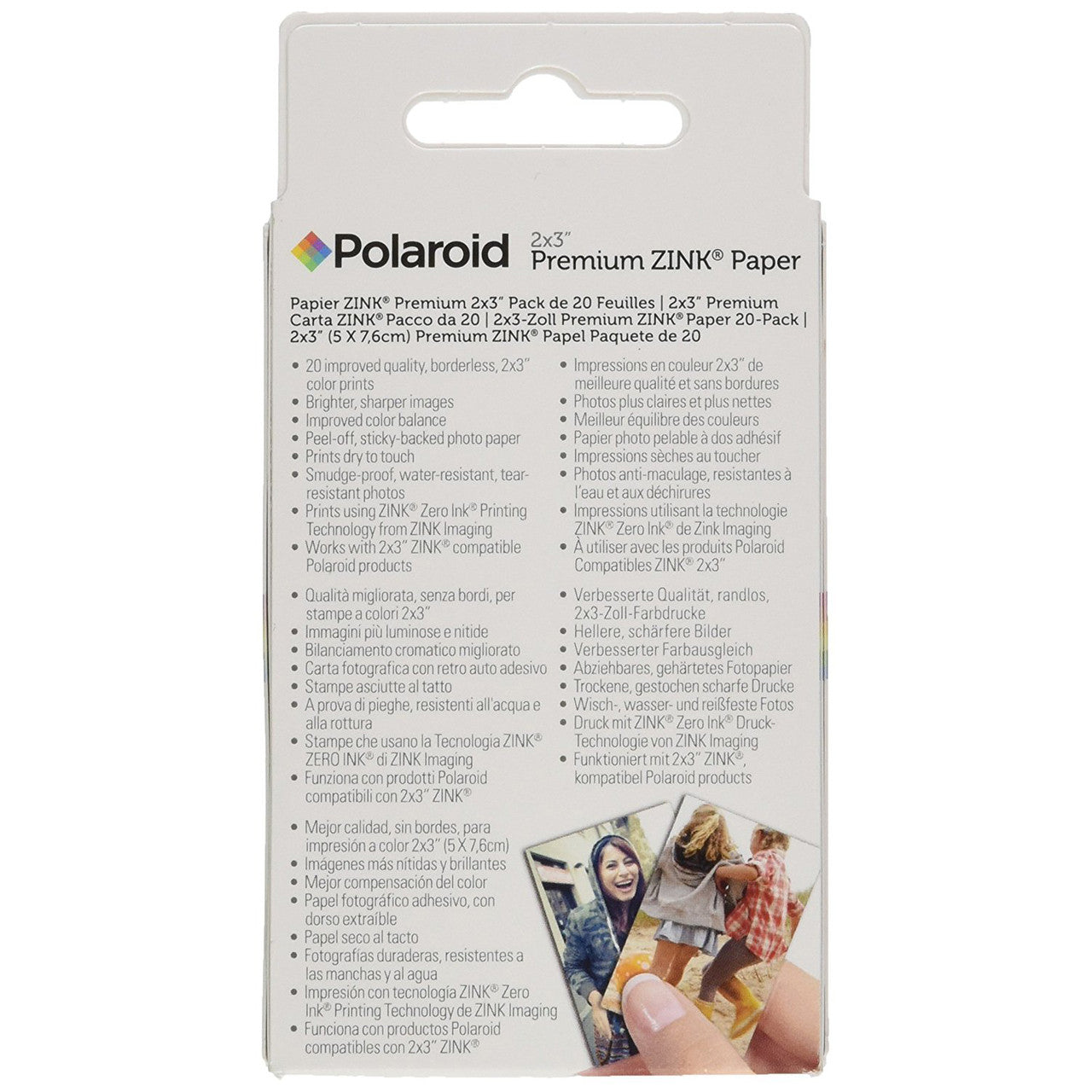 Polaroid 2x3 inch Premium ZINK Photo Paper (20 Sheets)