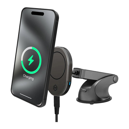 MagSafe Magnetic Mount Car Charger  Combo With Vent And Dash Base