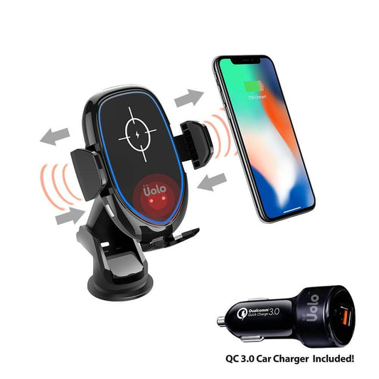 Uolo Volt Infrared Automatic Fast Wireless Charging Car Mount